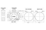 Вентилятор 6025H48B PELKOMOTORS D6025X48B 60x60x25 48V 0.08A 3.84W 6500 оборотов в мин  0.83m3/min 43.64 dBA осевой постоянного тока промышленный охлаждающий
