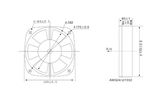 Вентилятор  150FZY / CNDF 150FZY4-D / 150FZY9-D/ 150FZY7-D алюминиевый корпус осевой промышленный 220 /380 вольт переменного тока  150x160x60  напряжением от 110V до 380V AC 30W мощный  6m3/min