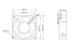 Вентилятор 18060 220V AC : 18060HBL / CNDF TA18060 HBL DOSSY 180x180x60 / HONGFEI HA-18060  0.35A 55W  7.22m3/min промышленный осевой аксиальный переменного тока