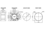 Вентилятор PELKO MOTORS  D4028Z24BPLBxy-5  40x40x28  24V   0.52A  12.48W  0.77m3/min  60.8dB высокая скорость осевой обдувающий серверный оригинальный