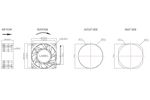 Вентилятор PELKO MOTORS  K8038Y48BPLBxy-5 /  K8038Y48B  осевой постоянного тока DC 80x80x38  48V  0.95A  45.6W  3.85m3/min  68.4dB