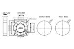 Вентилятор D4010H24B 40х40х10 24В PELKO MOTORS D4010H24BPLPxy-5  40 40 10  24VDC  0.04A  0.96W  0.18m3/min  тихий  бесшумный осевой кулер 23.90dB