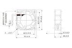 Вентилятор CNDF TA9238HBL  92x92x38  220V-240V  0.07A 11W  2300RPM   1.07m3/min