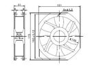 Вентилятор осевой промышленный клеммного типа  FZY  17251HBL  / 172x150x51 220VAC  110V 220V 380V  0.13A 27W  4.45m3/min
