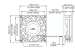 Вентилятор Delta FFB1224EHE / 12038 / 120х120х38  24V 1.5A мощный промышленный с большой производительностью осевой оригинальный охлаждающий