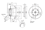 Вентилятор EBMPAPST R2E133-BH66-07 220В 25W 0.11A 2700RPM 240 м3/час промышленный охлаждающий центробежный замена BH66-14
