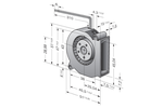 Вентилятор EBMPAPST RLF35-8/12N RLF35-8/14N 12V/24V 3.5/4.3W 0.29/0.18A 6700RPM 9.6m3/h тип "улитка"