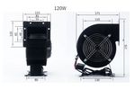 Вентилятор 130FLJ5WYD4-2 130FLJ7-2N 150FLJ7NYDH 220V 380V  центробежного типа 120W /85W/240W/330W/400/500W  0.55A 2600об/мин 5,5м3/мин  промышленный мощный
