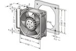 Вентилятор EBM 3212J/2N 12V 9238 12В 92x92x38 0.63A 7.6W инверторный оригинальный охлаждающий промышленный для работы в IT оборудовании