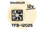Вентилятор TFB-12025 120x120x25 /AD1224HB-A71GL постоянного тока напряжением 12VDC / 24VDC  силой тока  0.35A/0.23A и мощностью   4.2W/5.52W производительность 2.25m3/min