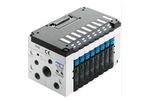 Пневматический клапанный остров Festo 10P-14-8A-FB-R-U-8M+Z-E (CPV14) 24V DC для систем автоматизации