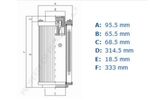 Фильтр HYDAC 0660 R 025 W/HC/-W 0660R025 гидравлический RHR660B25B предназначен для работы в условиях высокого давления жидкости СОЖ станков с ЧПУ