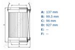 Фильтроэлемент гидравлический PALL HC8304FCP39H / ZF-8304.005.39.0V , Фильтр PALL для напорных линий